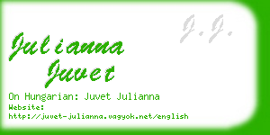 julianna juvet business card